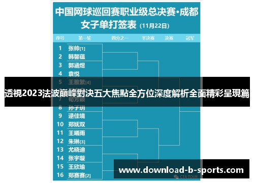 透視2023法波巔峰對決五大焦點全方位深度解析全面精彩呈現篇