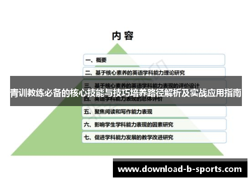 青训教练必备的核心技能与技巧培养路径解析及实战应用指南